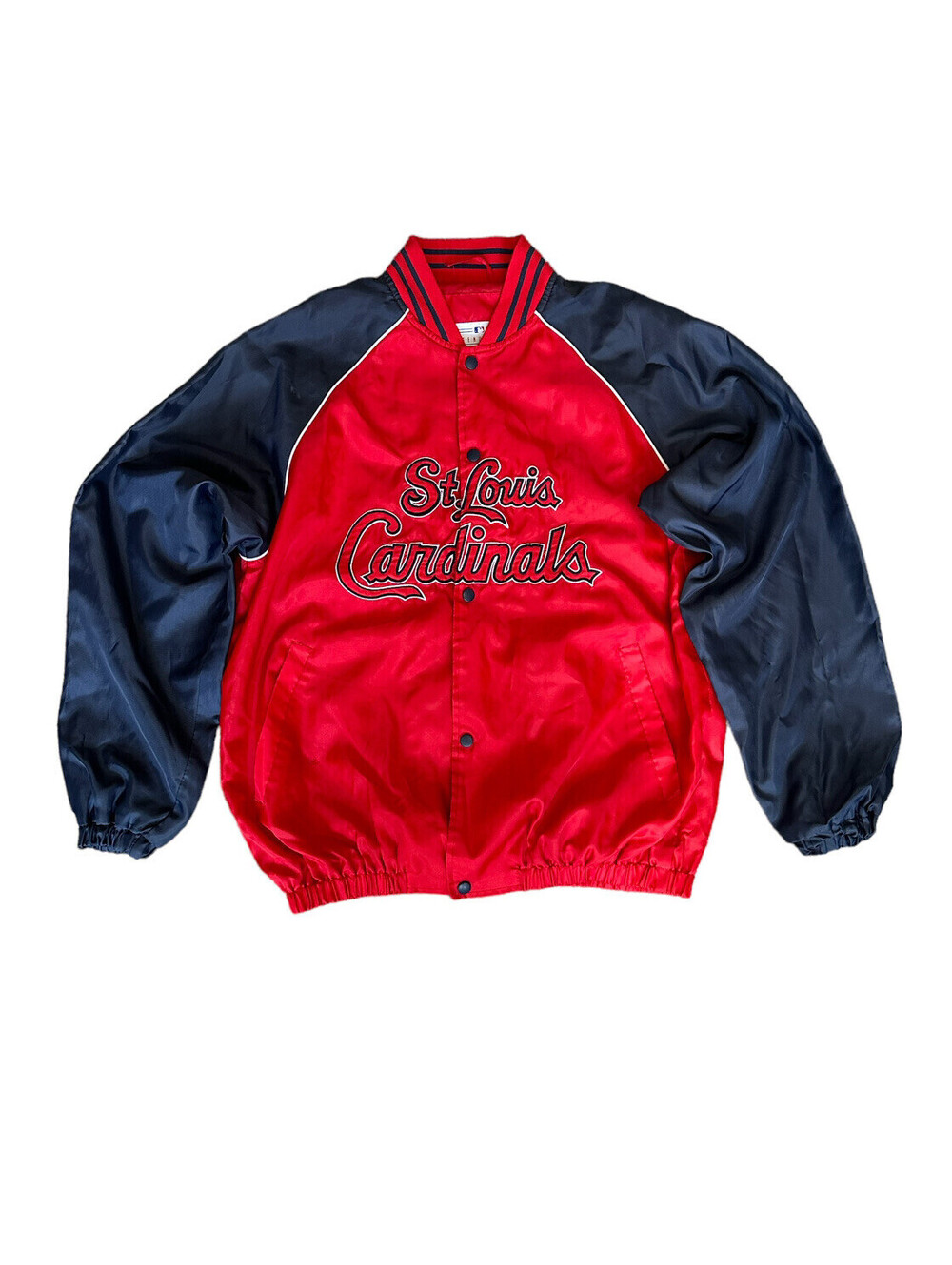 St. Louis Cardinals Baseball Snap Button Windbreaker Jacket Men’s Size Medium